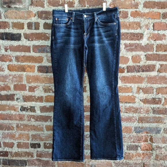 Lucky Brand Size 10 x 30" Length Blue Denim Flare‎ Leg Jeans - Picture 1 of 9